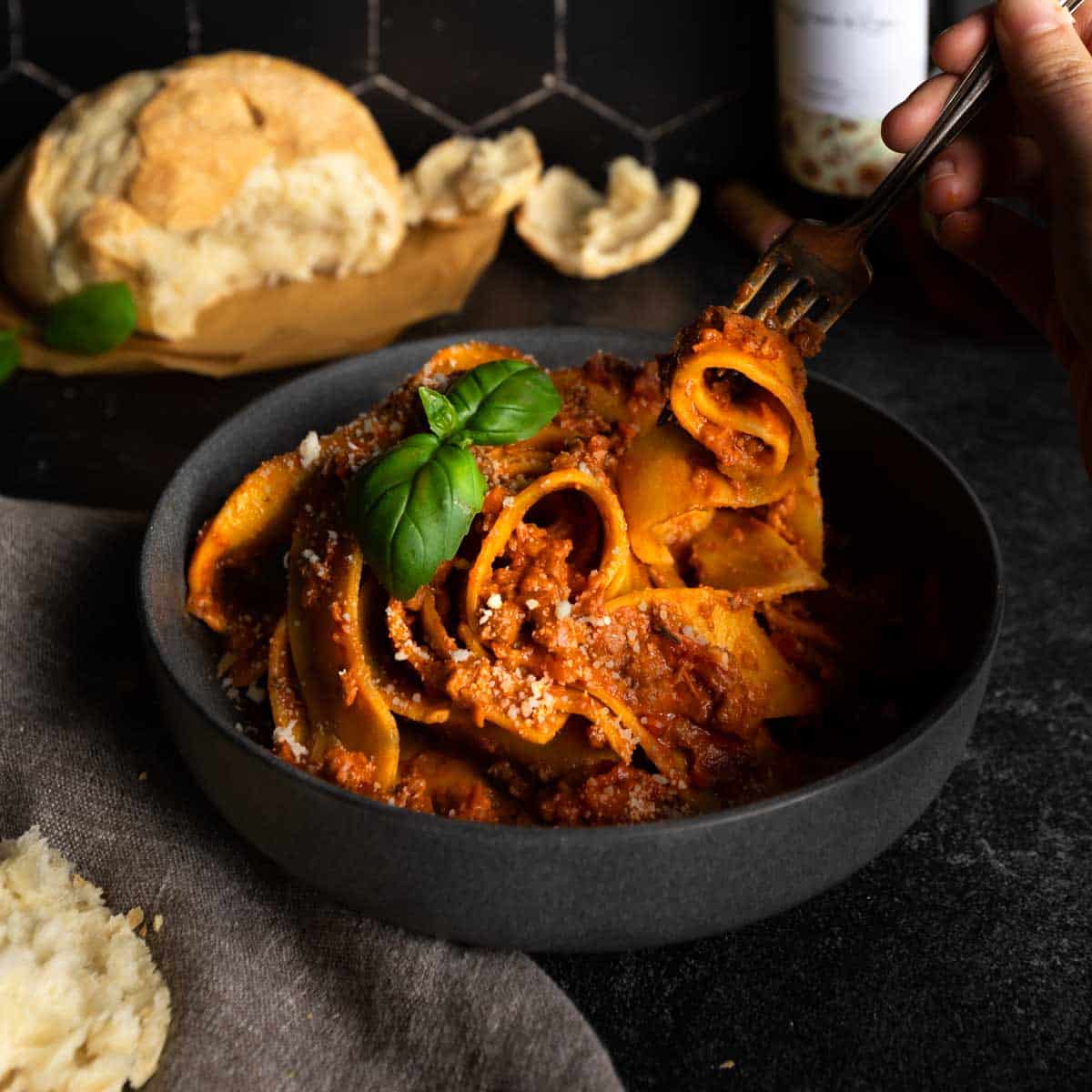 Homemade Pappardelle Pasta - CucinaByElena - CucinaByElena