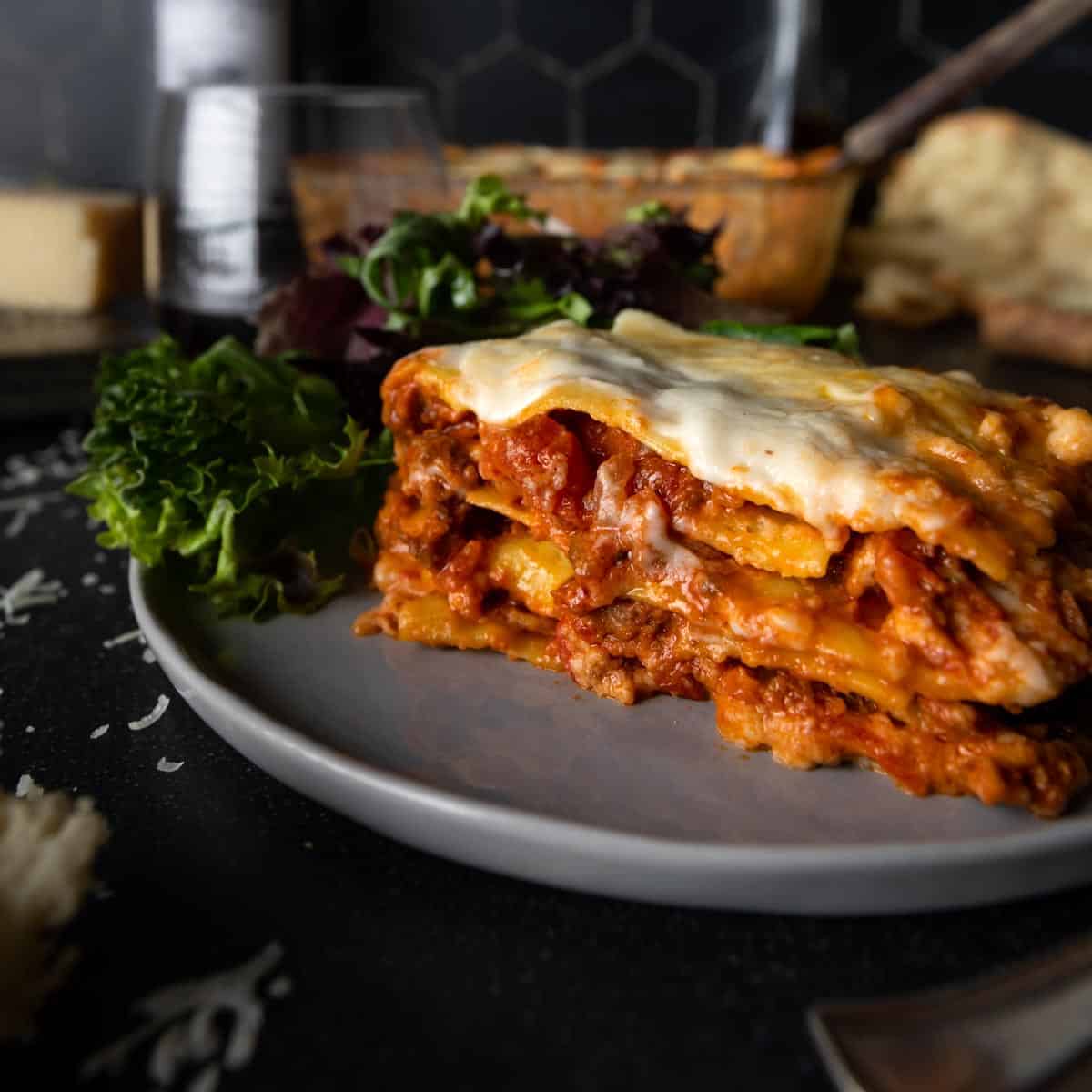 Lasagna with shop fresh pasta