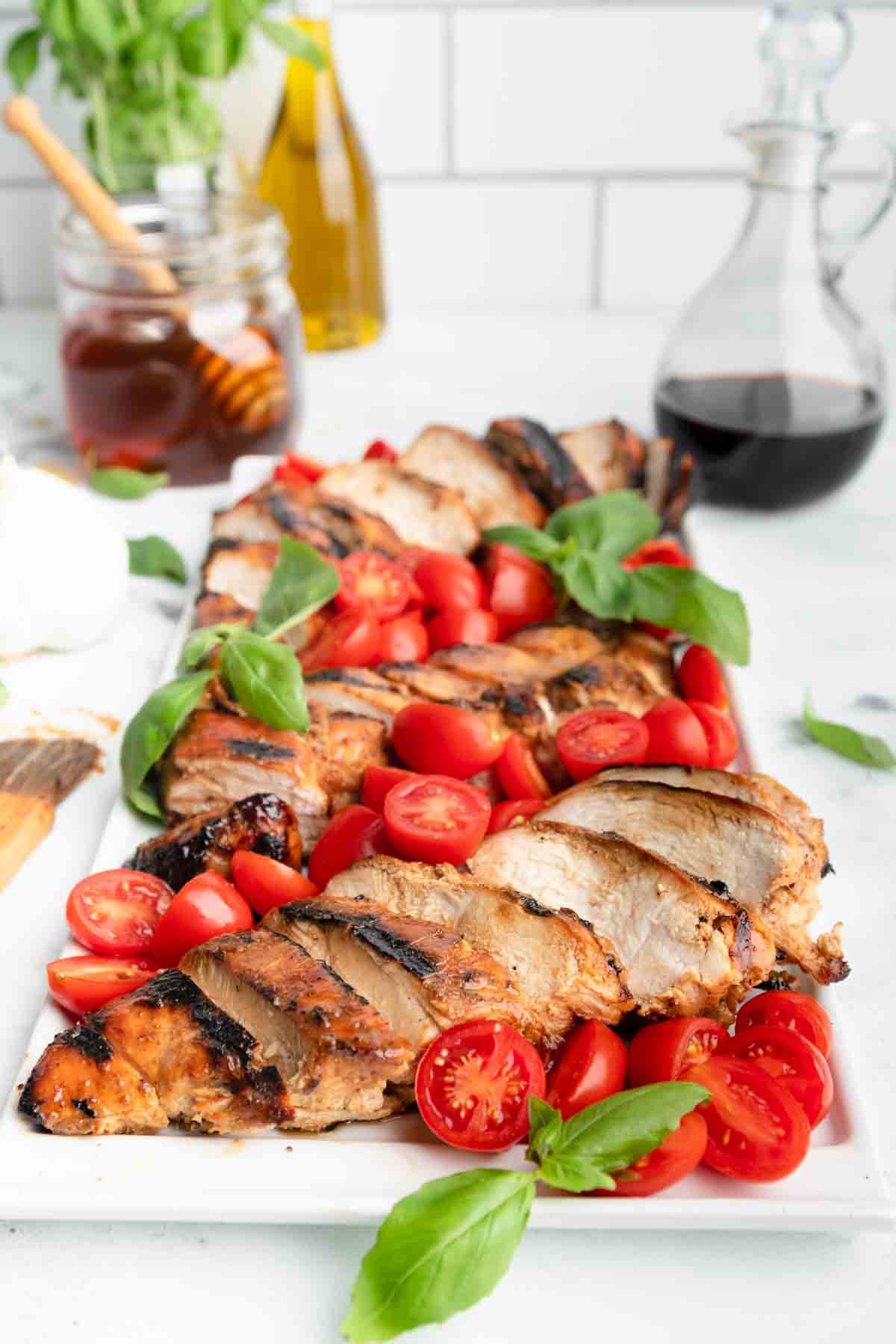 Skewered Honey-Balsamic Chicken