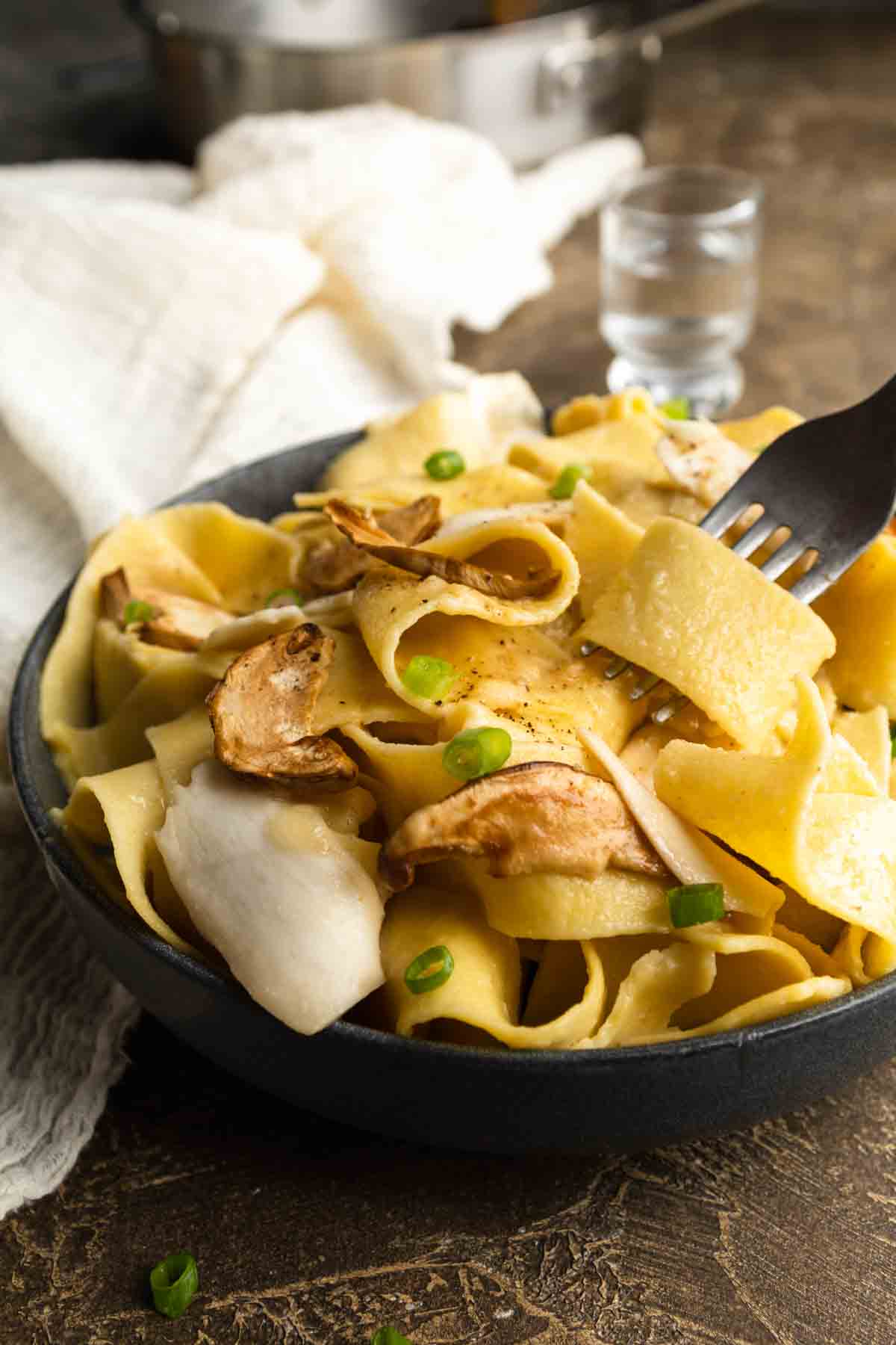 Chicken Marsala with Buttered Noodles - Baker by Nature